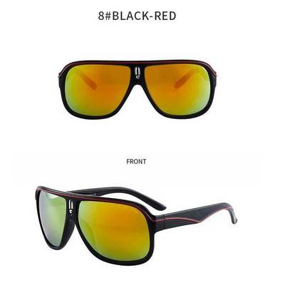 Nauji kvadratiniai akiniai nuo saulės Vyriški vintažiniai retro sportiniai vairavimo akiniai nuo saulės Negabaritiniai spalvingi lauko akiniai Gafas De Sol Hombre