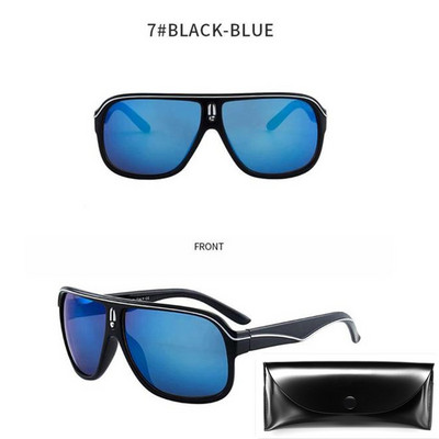 Nauji kvadratiniai akiniai nuo saulės Vyriški vintažiniai retro sportiniai vairavimo akiniai nuo saulės Negabaritiniai spalvingi lauko akiniai Gafas De Sol Hombre