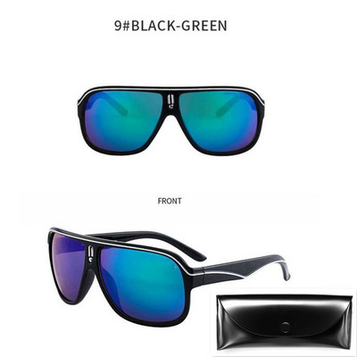 Nauji kvadratiniai akiniai nuo saulės Vyriški vintažiniai retro sportiniai vairavimo akiniai nuo saulės Negabaritiniai spalvingi lauko akiniai Gafas De Sol Hombre