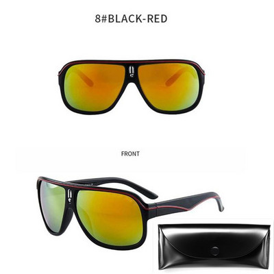 Nauji kvadratiniai akiniai nuo saulės Vyriški vintažiniai retro sportiniai vairavimo akiniai nuo saulės Negabaritiniai spalvingi lauko akiniai Gafas De Sol Hombre