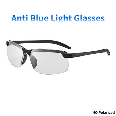 Vīriešu polarizētās braukšanas brilles pret atspīdumu nakts redzamības brilles sievietēm puskadra saulesbrilles dienas un nakts Google vadītājam UV400