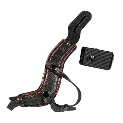 Curea anti-cădere fără oglindă pentru cameră Curea de mână pentru cameră din piele din microfibră Curea de prindere pentru aparatul foto fără oglindă pentru Sony A7R3 pentru Nikon D800