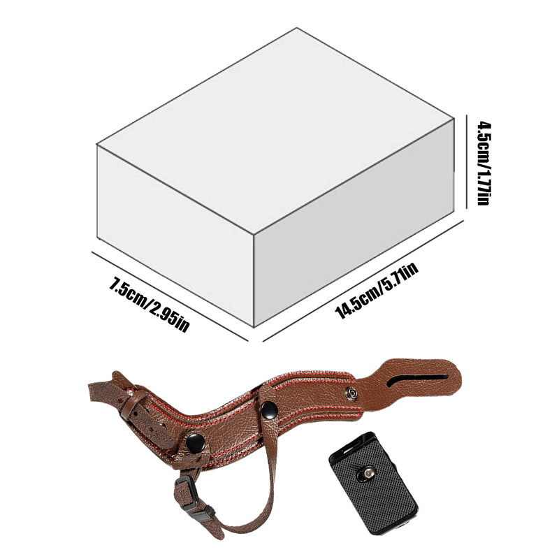 Curea anti-cădere fără oglindă pentru cameră Curea de mână pentru cameră din piele din microfibră Curea de prindere pentru aparatul foto fără oglindă pentru Sony A7R3 pentru Nikon D800