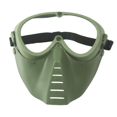 Military Airsoft Paintball Masks Tactical Steel Mesh/Fens Full Face Mask for Army Outdoor Hunting Paintball