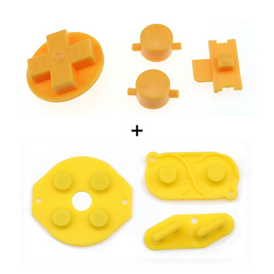 „YuXi“ guminis laidus mygtukas ABD pagalvėlė Silikoninis „Start Select“ klaviatūra ir „pasidaryk pats“ mygtukų rinkinys, skirtas „Gameboy Classic GB“ remonto dalims