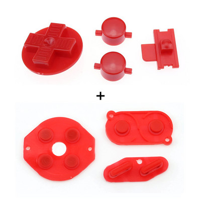 „YuXi“ guminis laidus mygtukas ABD pagalvėlė Silikoninis „Start Select“ klaviatūra ir „pasidaryk pats“ mygtukų rinkinys, skirtas „Gameboy Classic GB“ remonto dalims