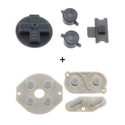 „YuXi“ guminis laidus mygtukas ABD pagalvėlė Silikoninis „Start Select“ klaviatūra ir „pasidaryk pats“ mygtukų rinkinys, skirtas „Gameboy Classic GB“ remonto dalims