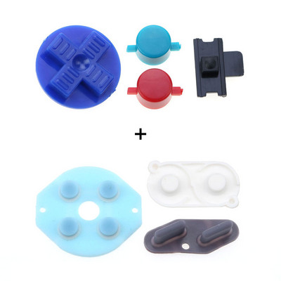 „YuXi“ guminis laidus mygtukas ABD pagalvėlė Silikoninis „Start Select“ klaviatūra ir „pasidaryk pats“ mygtukų rinkinys, skirtas „Gameboy Classic GB“ remonto dalims