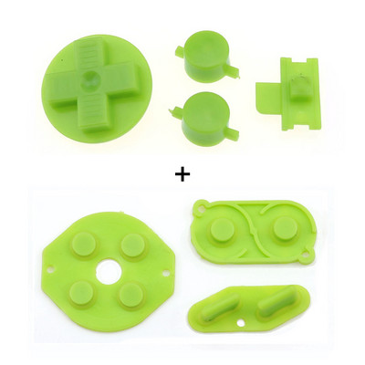 „YuXi“ guminis laidus mygtukas ABD pagalvėlė Silikoninis „Start Select“ klaviatūra ir „pasidaryk pats“ mygtukų rinkinys, skirtas „Gameboy Classic GB“ remonto dalims