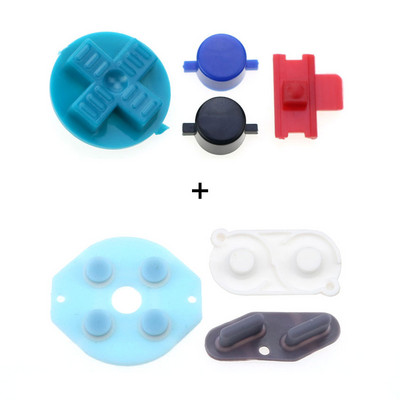 „YuXi“ guminis laidus mygtukas ABD pagalvėlė Silikoninis „Start Select“ klaviatūra ir „pasidaryk pats“ mygtukų rinkinys, skirtas „Gameboy Classic GB“ remonto dalims