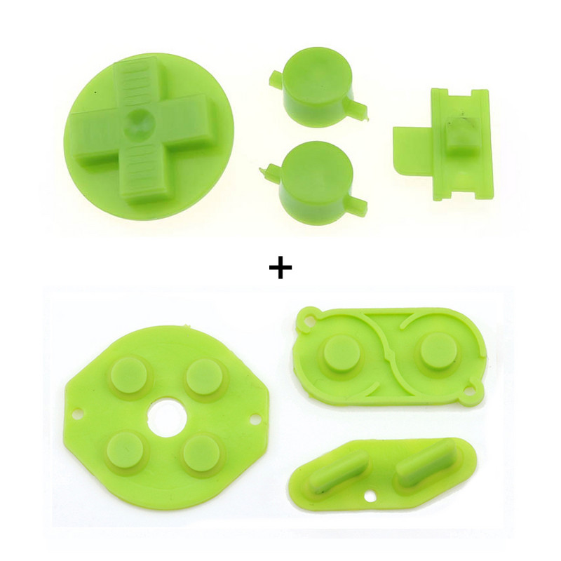 „YuXi“ guminis laidus mygtukas ABD pagalvėlė Silikoninis „Start Select“ klaviatūra ir „pasidaryk pats“ mygtukų rinkinys, skirtas „Gameboy Classic GB“ remonto dalims