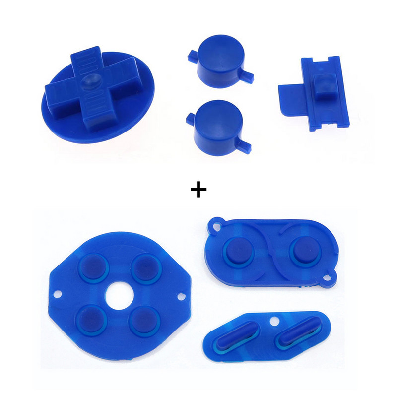 „YuXi“ guminis laidus mygtukas ABD pagalvėlė Silikoninis „Start Select“ klaviatūra ir „pasidaryk pats“ mygtukų rinkinys, skirtas „Gameboy Classic GB“ remonto dalims