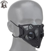 Tactical Cyberpunk Arcmaszk Cserélhető félmaszk szűrő állítható pánt Halloween Cosplay pillangó maszk Airsoft paintball