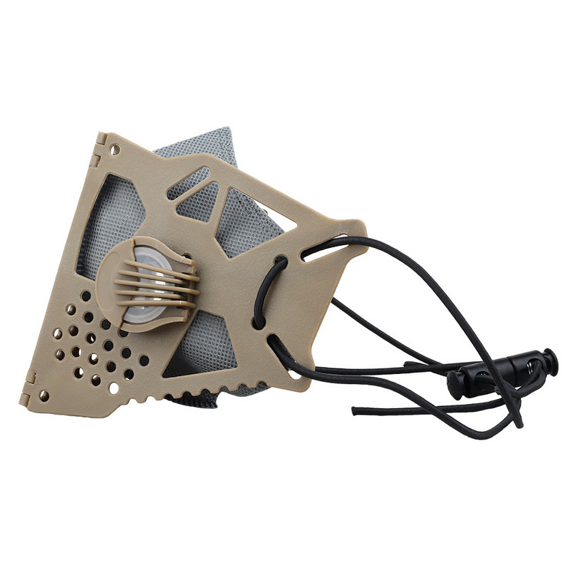 Tactical Cyberpunk Arcmaszk Cserélhető félmaszk szűrő állítható pánt Halloween Cosplay pillangó maszk Airsoft paintball