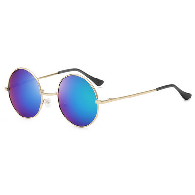 Retro Klasikiniai Akiniai nuo saulės Apvalūs akiniai Vyrai Moterims Žvejybos Akiniai Akiniai Stovyklavimui Žygiams Vairavimo akiniai Metalo rėmeliai Akiniai nuo saulės