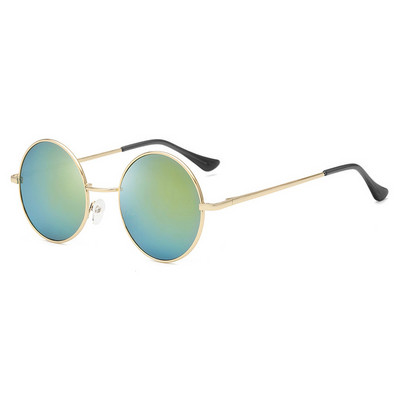 Retro Klasikiniai Akiniai nuo saulės Apvalūs akiniai Vyrai Moterims Žvejybos Akiniai Akiniai Stovyklavimui Žygiams Vairavimo akiniai Metalo rėmeliai Akiniai nuo saulės