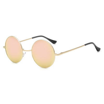 Retro Klasikiniai Akiniai nuo saulės Apvalūs akiniai Vyrai Moterims Žvejybos Akiniai Akiniai Stovyklavimui Žygiams Vairavimo akiniai Metalo rėmeliai Akiniai nuo saulės