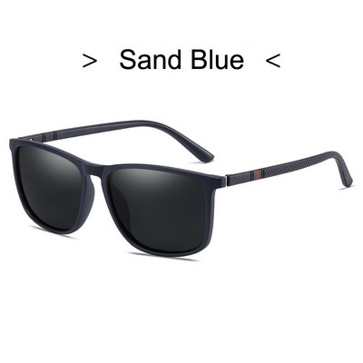 Polariseeritud vintage päikeseprillid Meeste bränd Disainer Klassikalised kandilised päikeseprillid Meeste Moevarjud Peegel Gafas De Sol Hombre