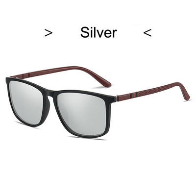 Polariseeritud vintage päikeseprillid Meeste bränd Disainer Klassikalised kandilised päikeseprillid Meeste Moevarjud Peegel Gafas De Sol Hombre