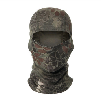 Тактическа маска за цялото лице Balaclava Multicam Jungle Rattlesnake Camouflage For Outdoor Cycling Airsoft Paintball Hunting Face Mask