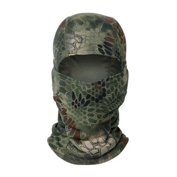 Tactical Full Face Mask Balaclava Multicam Jungle Rattlesnake Camouflage για Ποδηλασία εξωτερικού χώρου Μάσκα προσώπου κυνηγιού Airsoft Paintball