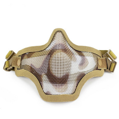 V1 Strike fémhálós koponya alsó taktikai félálarc Katonai hadsereg vadászkiegészítői Wagame Airsoft paintball maszkok