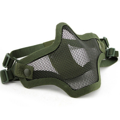 V1 Strike fémhálós koponya alsó taktikai félálarc Katonai hadsereg vadászkiegészítői Wagame Airsoft paintball maszkok