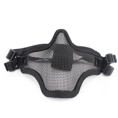 V1 Strike fémhálós koponya alsó taktikai félálarc Katonai hadsereg vadászkiegészítői Wagame Airsoft paintball maszkok