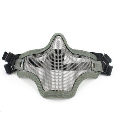 V1 Strike fémhálós koponya alsó taktikai félálarc Katonai hadsereg vadászkiegészítői Wagame Airsoft paintball maszkok