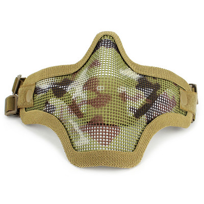 V1 Strike fémhálós koponya alsó taktikai félálarc Katonai hadsereg vadászkiegészítői Wagame Airsoft paintball maszkok