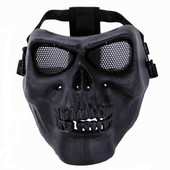 M02 Skull Skeleton Airsoft Paintball Mask Full Face Halloween Mask Black Hunting Military Army Wargame Tactical Masks