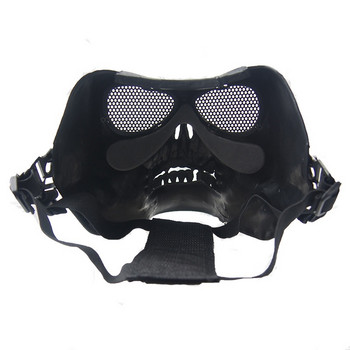M02 Skull Skeleton Airsoft Paintball Mask Full Face Halloween Mask Black Hunting Military Army Wargame Tactical Masks
