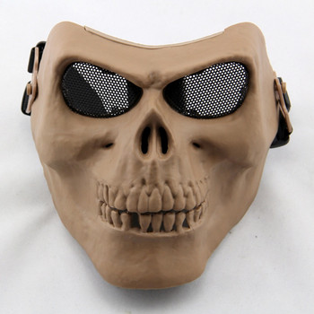 M02 Skull Skeleton Airsoft Paintball Mask Full Face Halloween Mask Black Hunting Military Army Wargame Tactical Masks