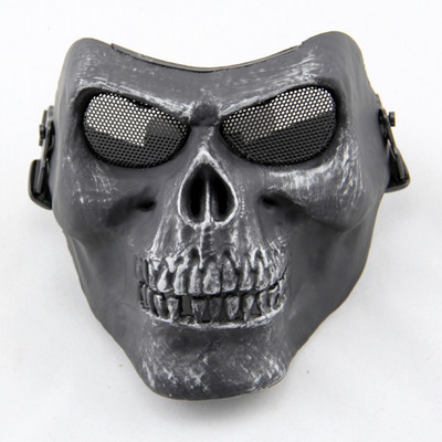 M02 Skull Skeleton Airsoft Paintball Mask Full Face Halloween Mask Black Hunting Military Army Wargame Tactical Masks