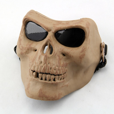 M02 Skull Skeleton Airsoft Paintball Mask Full Face Halloween Mask Black Hunting Military Army Wargame Tactical Masks