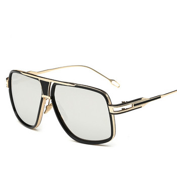 Класически луксозни мъжки слънчеви очила Glamour Fashion Brand Слънчеви очила за жени Огледални ретро ретро квадратни дизайнерски нюанси