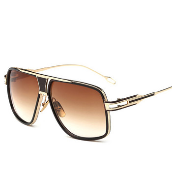 Класически луксозни мъжки слънчеви очила Glamour Fashion Brand Слънчеви очила за жени Огледални ретро ретро квадратни дизайнерски нюанси