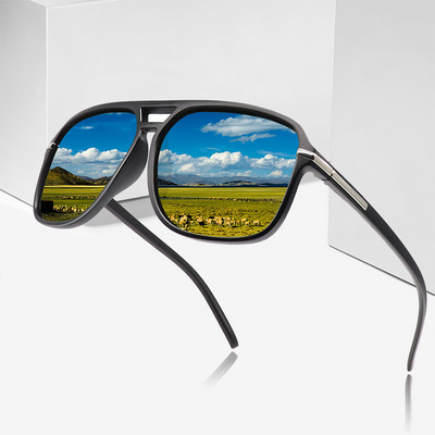 2023 Fashion Férfi Cool Square Stílusú Gradiens polarizált napszemüvegek Vezetés Vintage márkatervezés Olcsó napszemüvegek Oculos De Sol