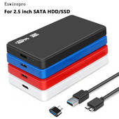Case HD Externo USB 3.0 kuni 2,5 tolli SATA HDD SSD korpuse välise kõvaketta kettakarp PC sülearvuti nutitelefonile PS5