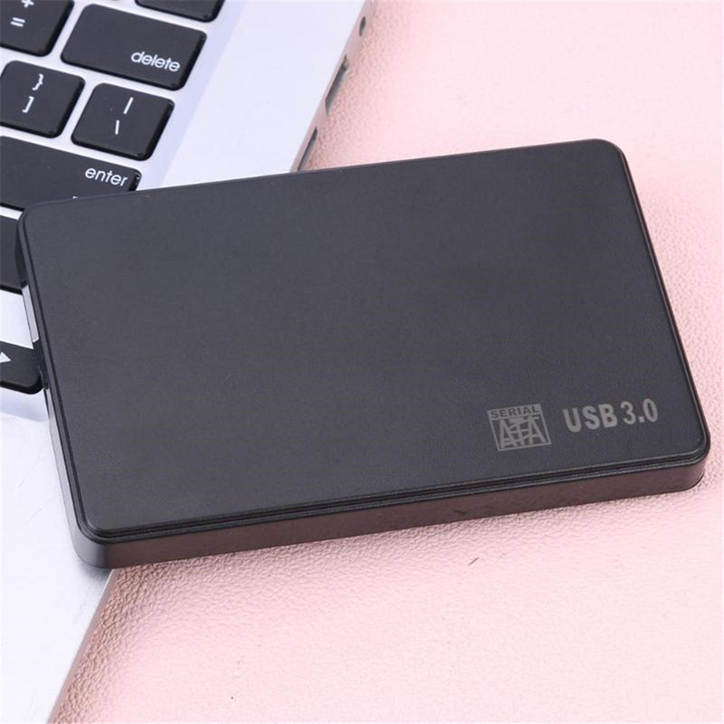 USB 3.0 SATA корпус Външен твърд диск Калъф 2.5" 2.5 инча Caddy HDD SSD Външно съхранение Черен на едро