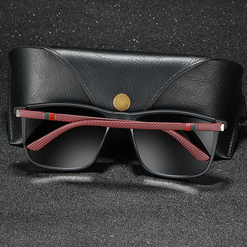 Луксозни квадратни ретро поляризирани слънчеви очила за мъже, дами, мода, пътуване, шофиране, слънчеви очила против отблясъци, мъжки TR90 очила, UV400