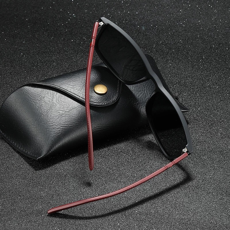 Luksuslikud ruudukujulised vanaaegsed polariseeritud päikeseprillid meestele, naistele, moes, reisile, sõitmisele, peegeldusvastased päikeseprillid meestele TR90 prillid UV400