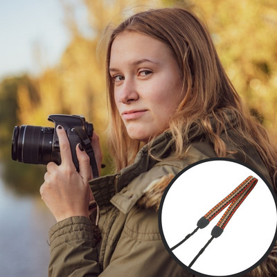 Fotoaparatų dirželiai iš poliesterio, skirti fotografams, diržas, nostalgija, pečių dirželiai fotografams, poliesterio priedai