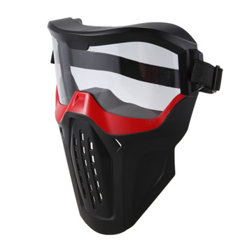 Προστατευτικά γυαλιά μάσκας για παιχνίδια Nerf Blaster Out Door Κόκκινο
