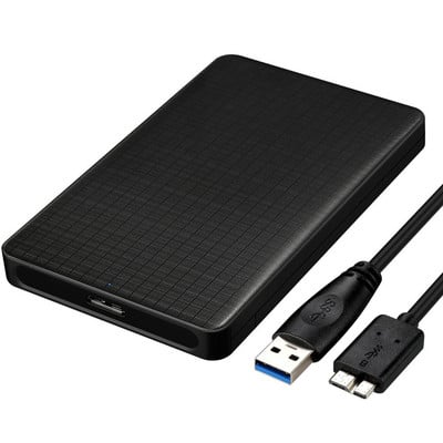 Кутия за мобилен твърд диск Поддържа 6TB USB 3.0 кутия за твърд диск Високоскоростен SSD HDD Кутия за твърд диск за 2,5 инча SATA 1 2 3 Smart Sleep