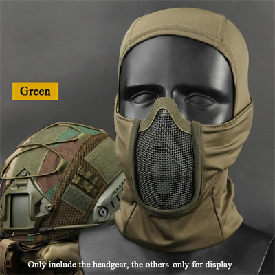 Wosport Headdgear Weai Resistant Quality Assurance Κράνος Military Tactical Balaclava Cap Hunting Προστατευτικό κάλυμμα κεφαλής αναπνεύσιμο