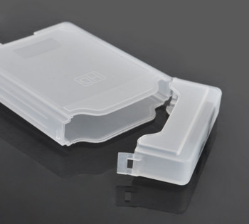 2,5-инчов IDE SATA твърд диск Външен корпус Защита на твърдия диск Цвят на прозрачна пластмасова кутия за съхранение Корпус Преносим