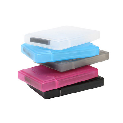 2,5 hüvelykes IDE SATA merevlemez külső ház Merevlemez védelme Lemez színe átlátszó műanyag tárolódoboz ház Hordozható