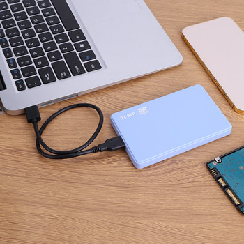Θήκη SSD 2,5 ιντσών SATA σε USB3.0 Θήκη σκληρού δίσκου Περίβλημα σκληρού δίσκου Εξωτερική θήκη σκληρού δίσκου Κουτί σκληρού δίσκου με καλώδιο USB3.0/2.0 ABS