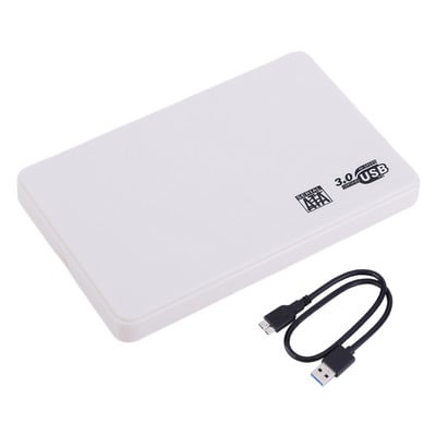 2,5 colio SSD dėklas SATA į USB3.0 HDD dėklas Kietojo disko korpusas Išorinis kietojo disko dėklas Kietojo disko dėžutė su USB3.0/2.0 kabeliu ABS